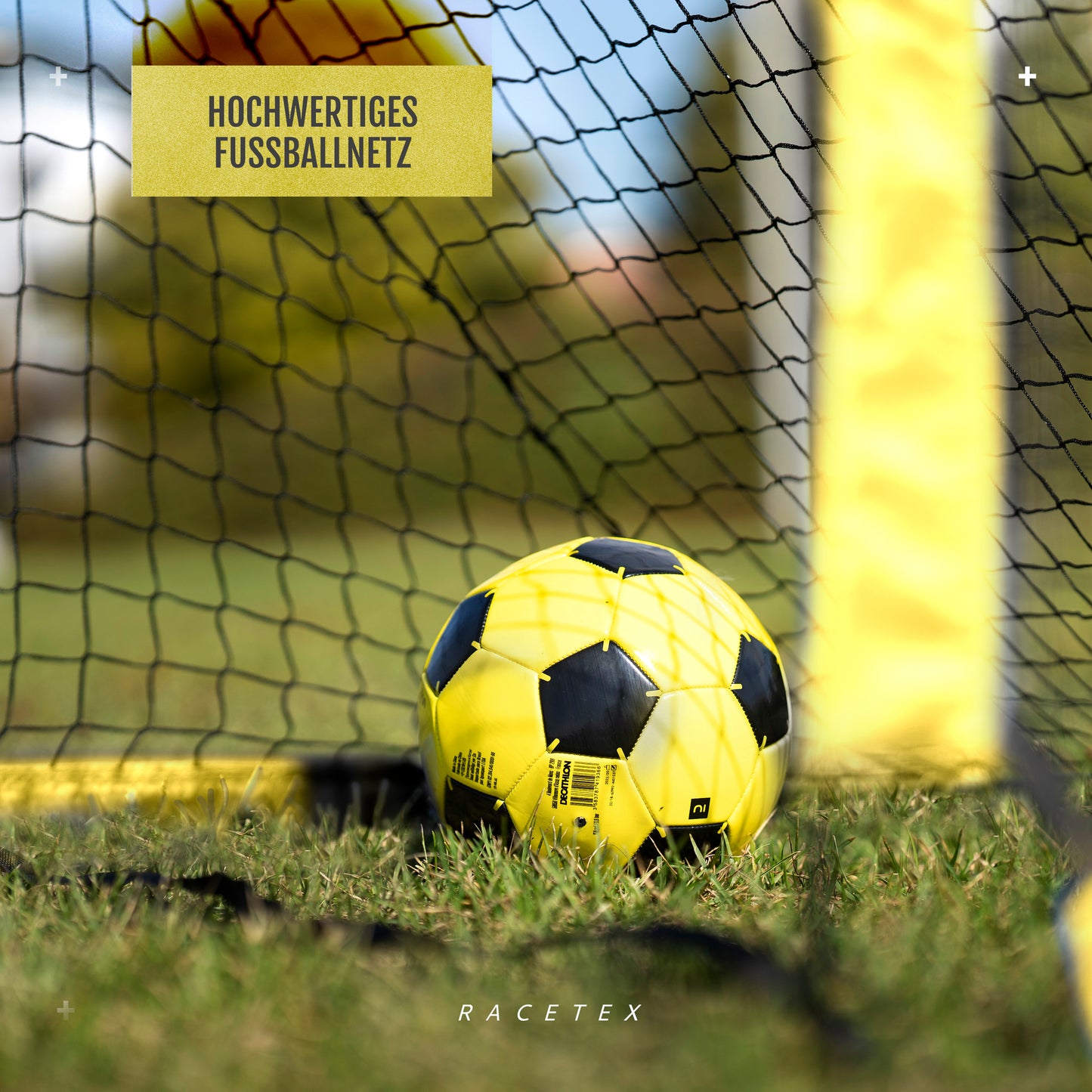 Racetex 2-in-1 Fußballtor Kinder mit Torwand – Fussballtore für Garten Kinder, robust & stabil Dank Glasfaserstangen – schnell aufbaubar, leicht & mobil, perfekt für jedes Torschusstraining