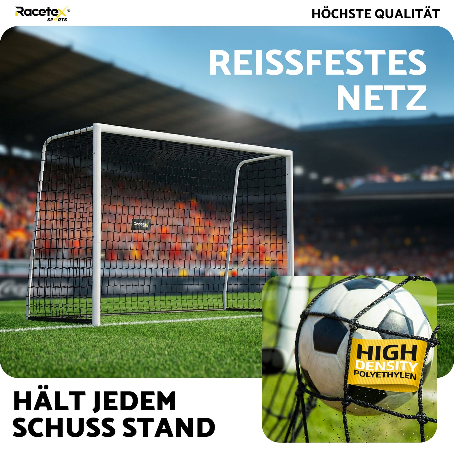 Fussballtor für Garten Kinder und Erwachsene [ENORM ROBUST]