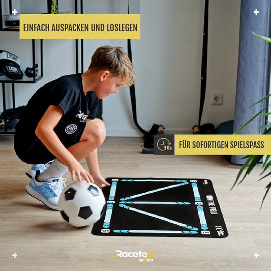 Racetex Fußballmatte für Kinder - Rutschfest & Langlebig
