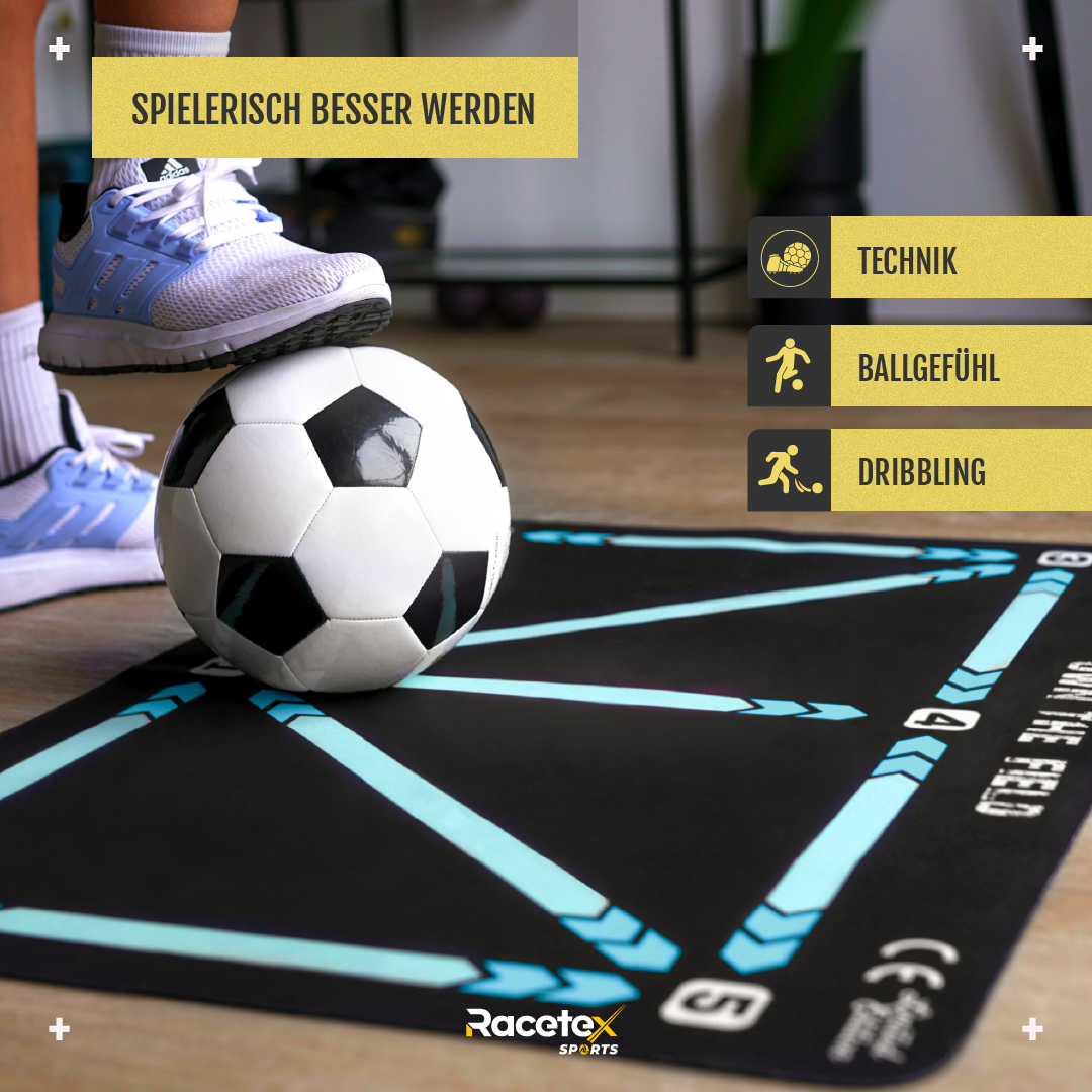 Racetex Fußballmatte für Kinder - Rutschfest & Langlebig