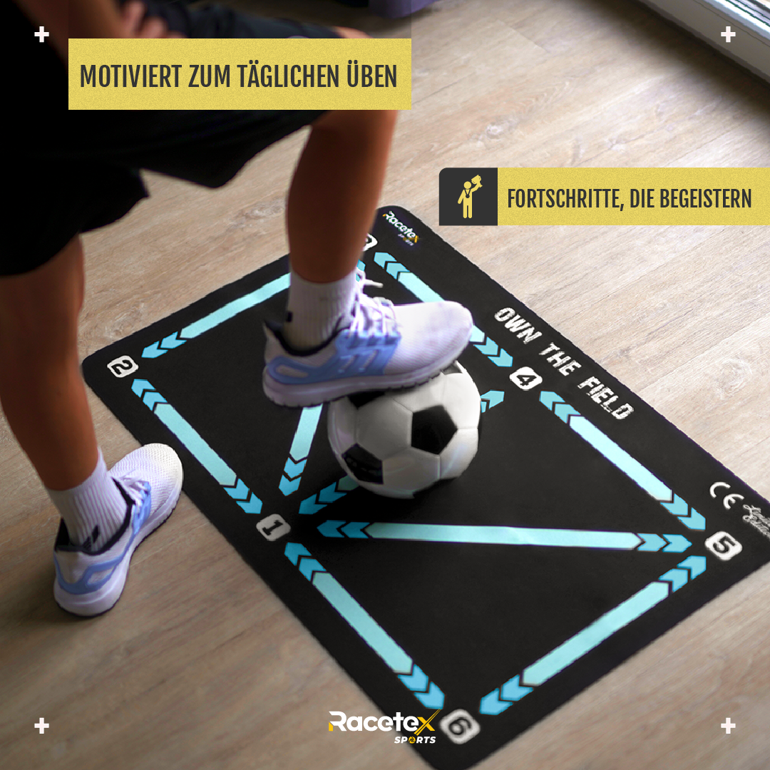 Racetex Fußballmatte für Kinder - Rutschfest & Langlebig