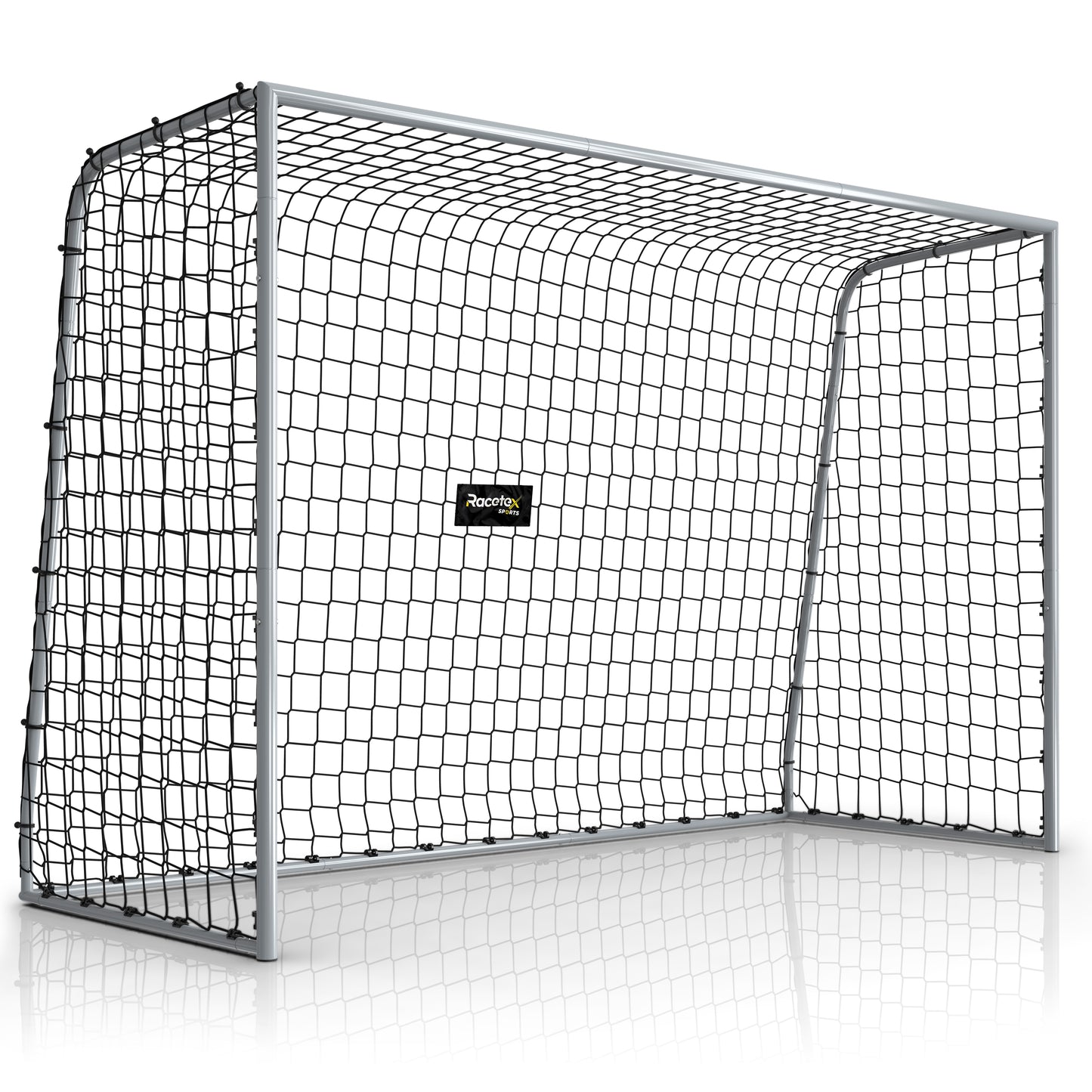 Racetex Fussballtore für Garten Kinder [WETTERFEST] - Fußballtor Kinder und Erwachsene mit stabilem Metallrahmen und Erdankern – Komfortabel aufzubauendes Fußball Tor