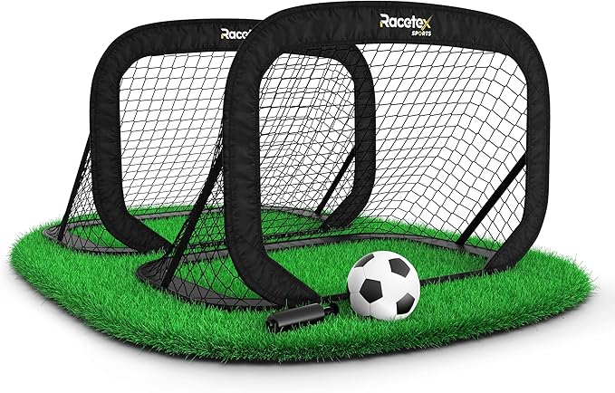 Racetex Fussballtore für Garten Kinder 2er Set