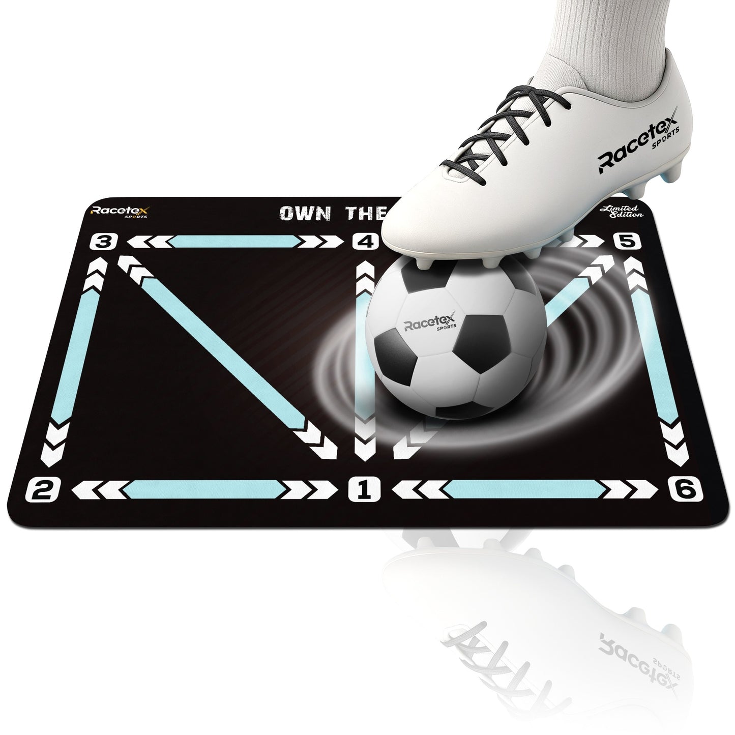 Racetex Fußballmatte für Kinder - Rutschfest & Langlebig